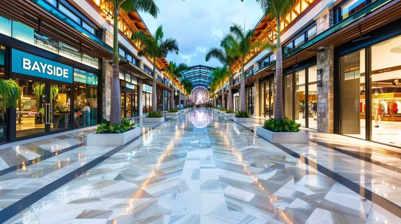 Landschaft an der Bucht von Miami